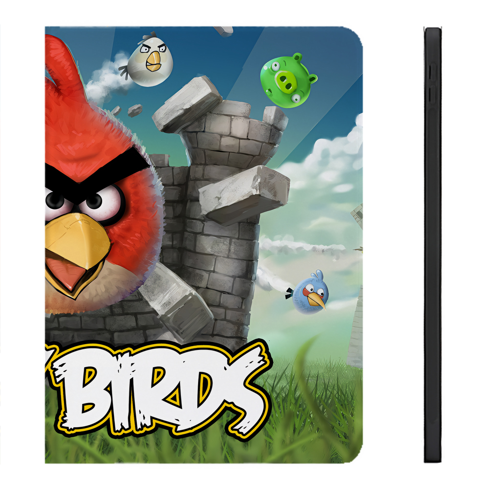 （画像用） Angry Birds アングリーバード IPadケース ペンホルダー付き ブックスタイルデザイン